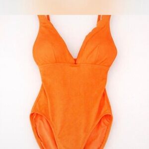Kate Spade Vibrant Orange One Piece Swimsuit